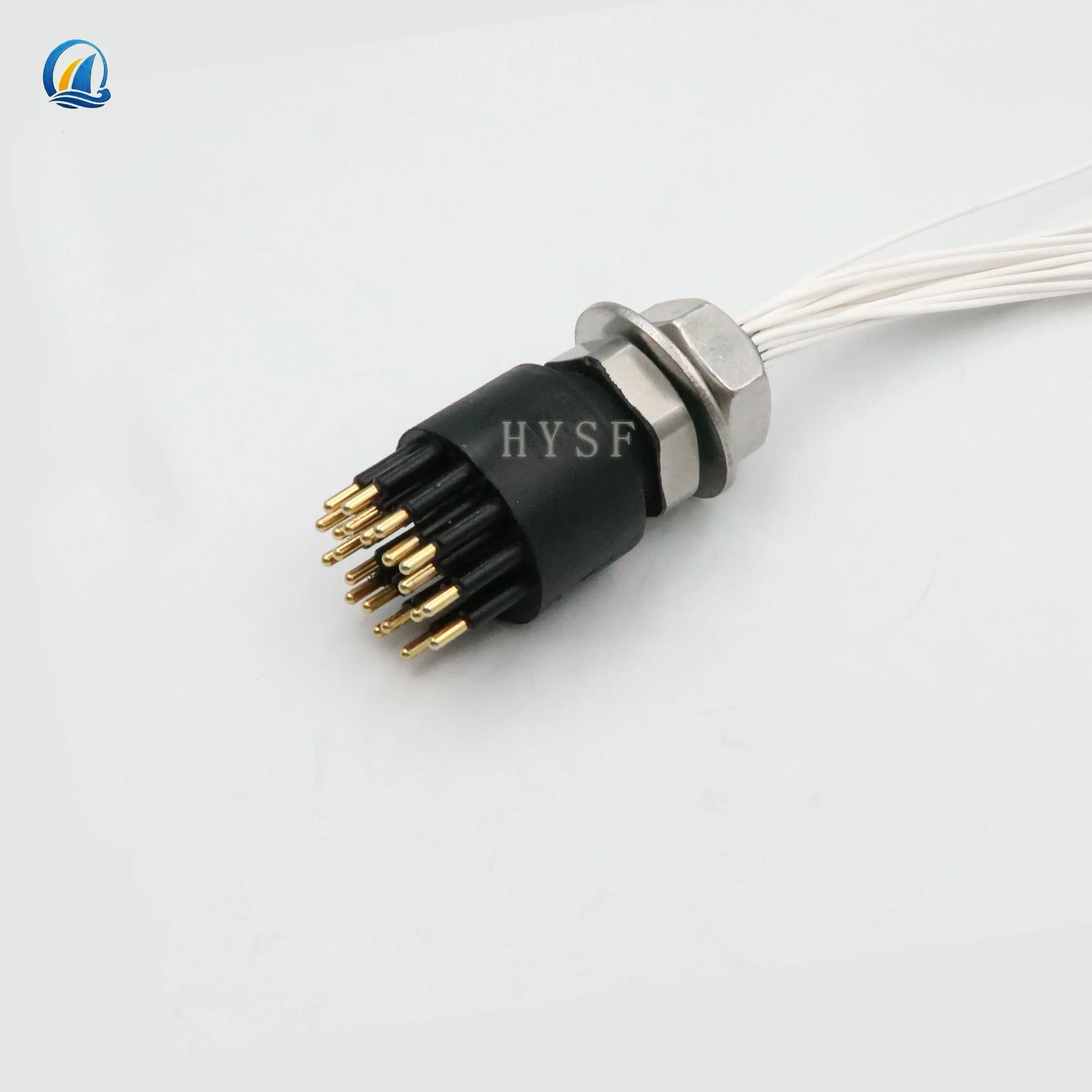 Miniature 21 core deep water connector male female pair plug-in watertight cable length can be customized