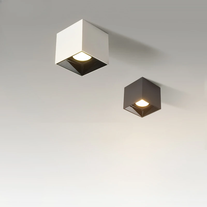 

Surface mounted spotlights with no main light design, lighting fixtures, living room, bedroom, wardrobe, foyer commercial square