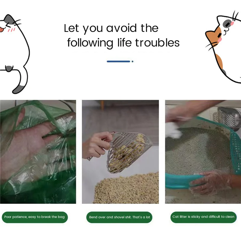 

A89X вкладыши для кошачьего туалета, совместимые с самоочищающимся коробкой Petx Scoopfree, 20-кратные мешки для кошачьего туалета на шнурке для лотка Durab