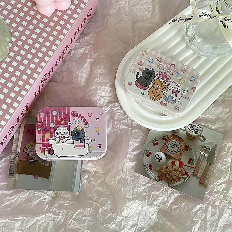 Cute Cartoon Contact Lens Box Portable Case For Girls Beauty Pupil Storage Container Travel Set Accessories Gift
