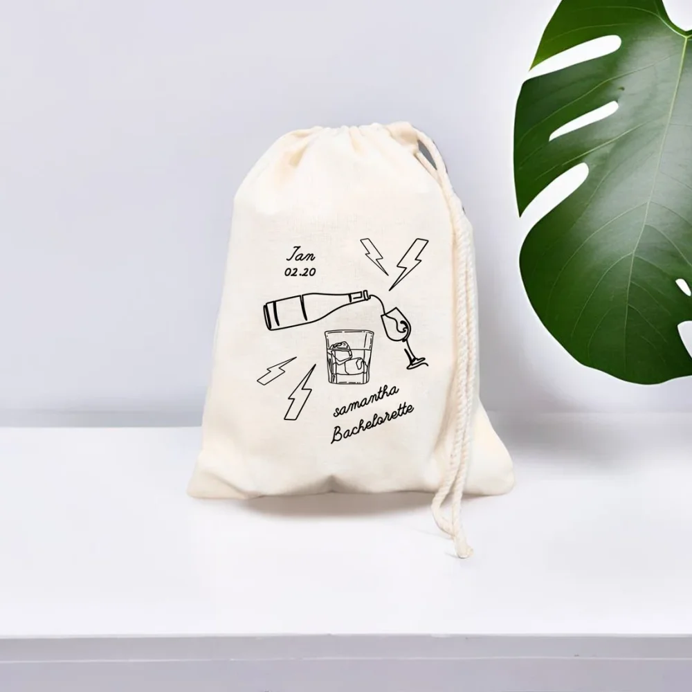 

Custom Bachelorette Hangover Kit Bachelorette Party Bag Wine Glass Hangover Kit Birthday Party Favor Bag Custom Hand Drawn Bag