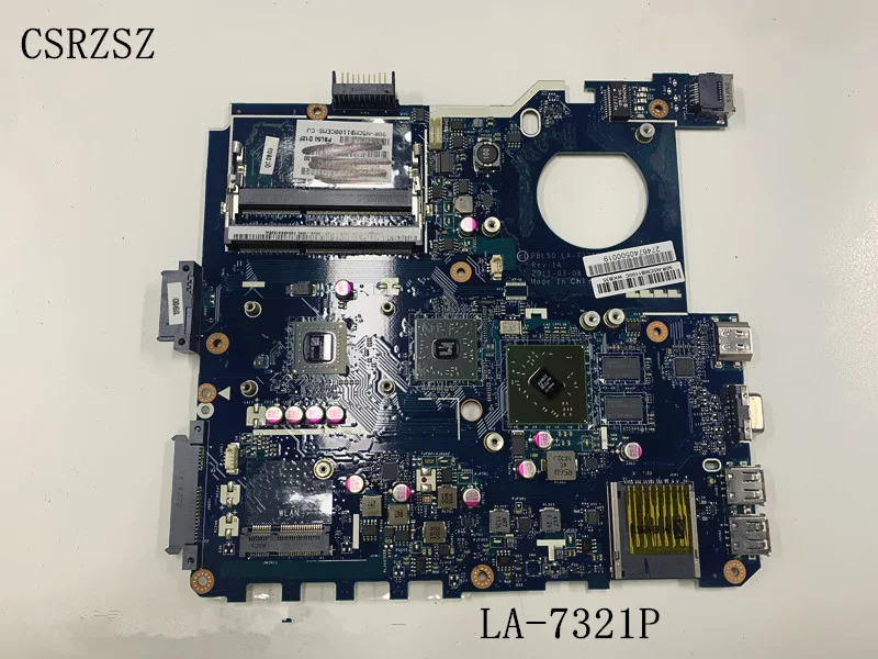 CSRZSZ X43B Laptop motherboard for ASUS K43BY K43BR K43U X43B X43S X43BY  Test original mainboard PBL60 LA-7321P