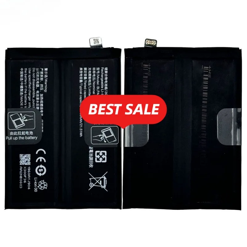 BLPA45 for OPPO 1 + ACE 3V/OnePlus Nord CE4/K12 5G Phone Battery 0 Cycle High Capacity Battery Replacement Bateria with Tools