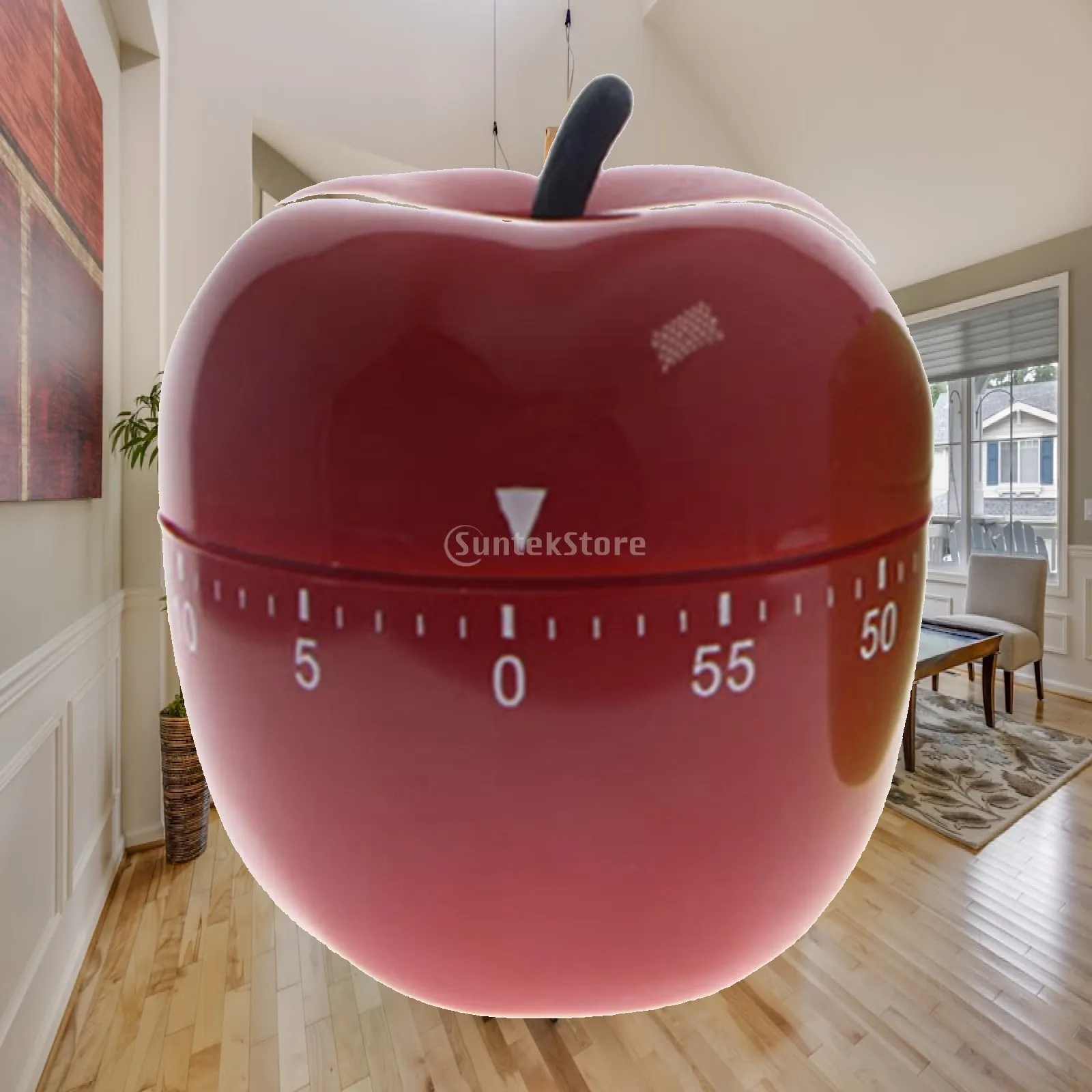Kitchen Timer Mechanical Manual 60 Minutes Loud Alarm Clock Cute Fruit Gadget for Baking Study Sports Home Use