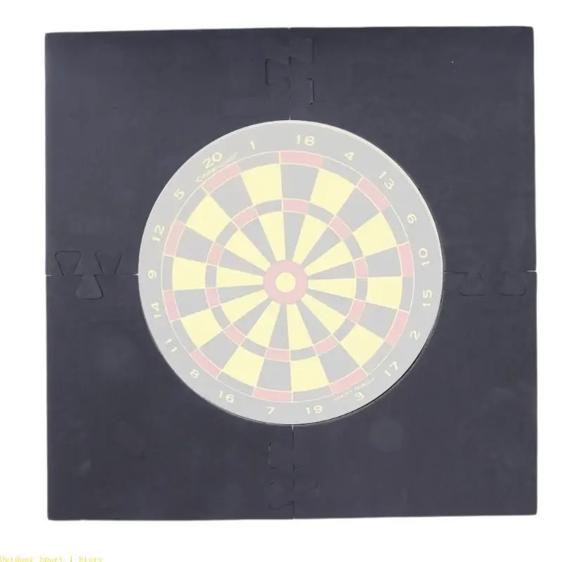 A0KA Square Dartboards Surround Wall Protector Board Surround Rings Removable Wall Protections Backboard Easy Installation