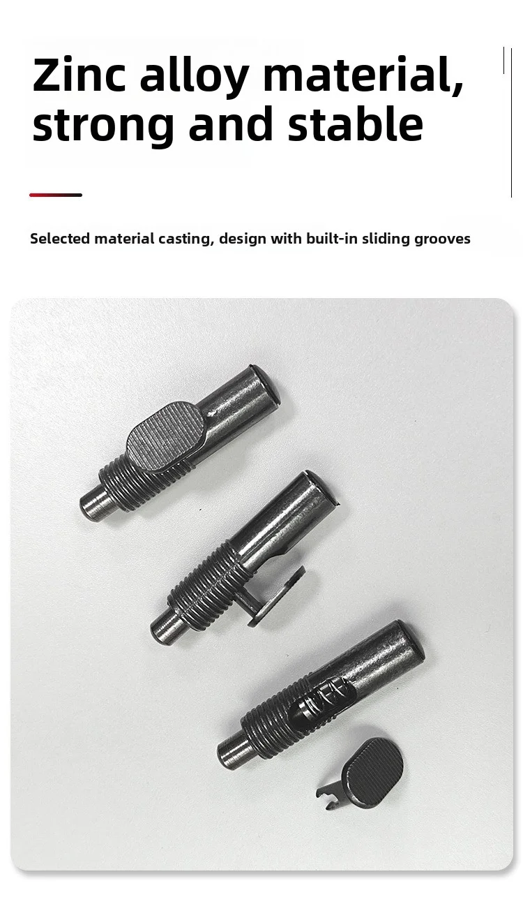 10/20 Stück Unsichtbarer Beweglicher Laminatverbinder mit Eingebauter Feder, Einfache Montage, Laminat-Stütze – Detail 2