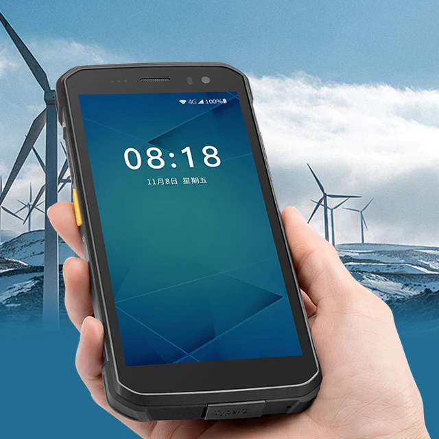 T1 1D 2D Laser Scanner Pda Handheld Android Barcode Scanner 5,5 zoll Android Pda Robuste 2D Cmos Scanner Mobile Pda