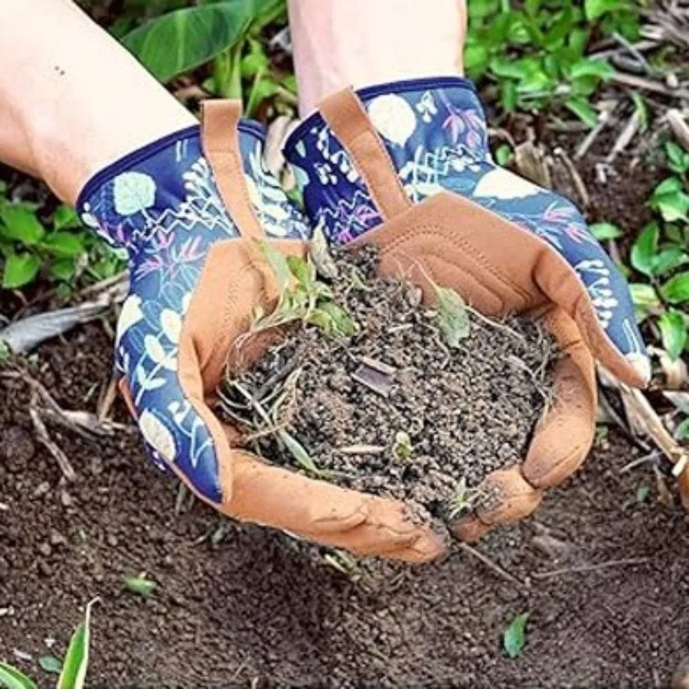 

Microfiber Gardening Gloves Professional Safe Anti-Tangle Thorn-Proof Gloves Slip-Proof Puncture-Resistant Leather Gloves