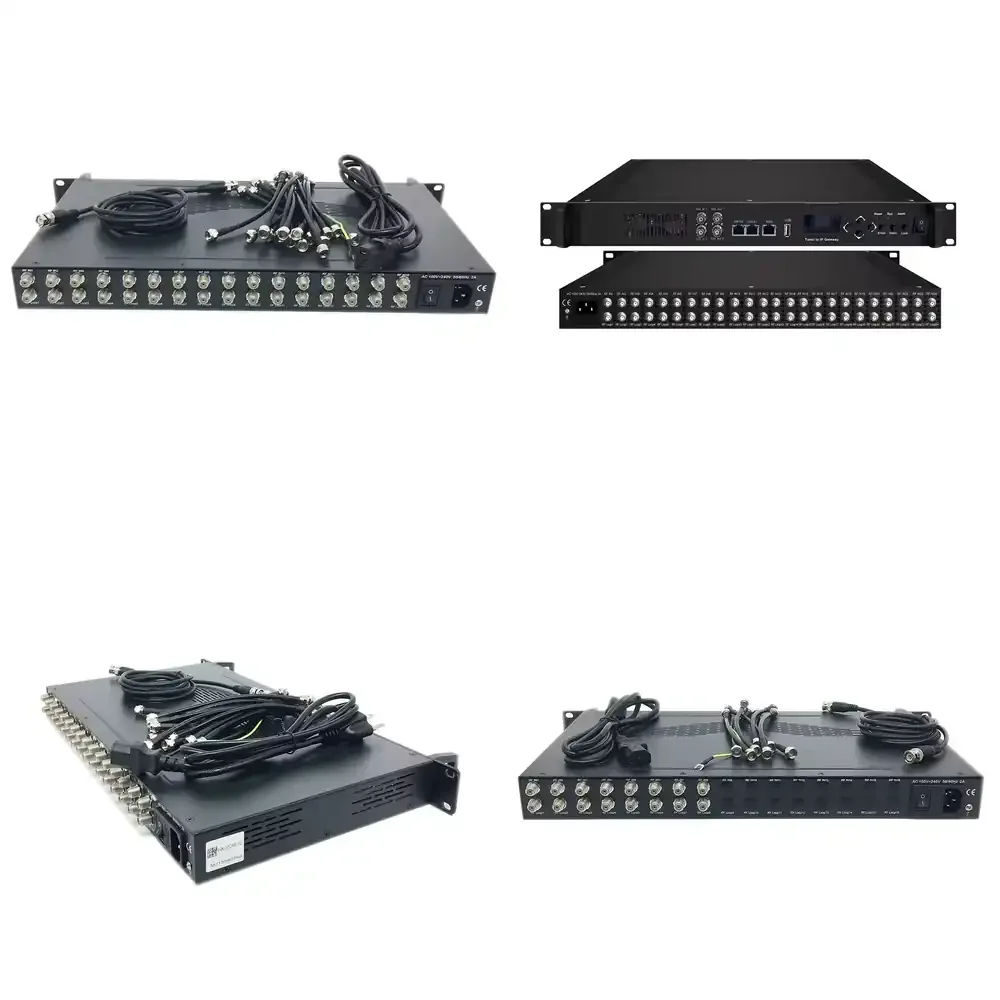 

8/16/24 Tuner to IP Gateway 3308B 2 ASI DVB S2 DVBC ISDBT ATSC gateway