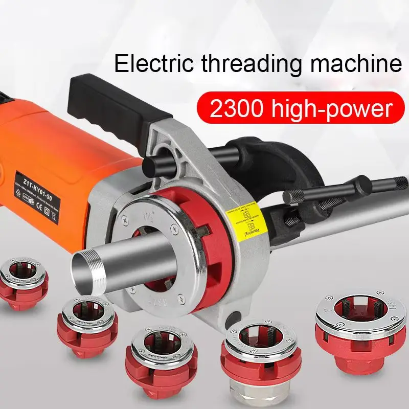 MYTSJ-1 Handheld Electric Threading Machine Galvanized Pipe Sleeve Machine Professional Electric Threading Tools
