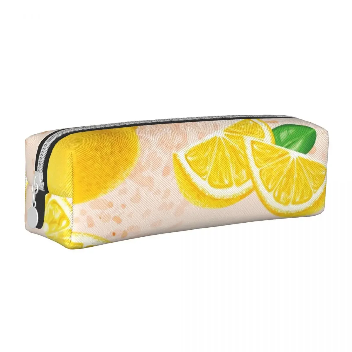 New Refreshing Lemonade Pencil Cases Spring Fruit Pencil Pouch Pen Holder Girl Boy Large Storage Bags Office Zipper Stationery