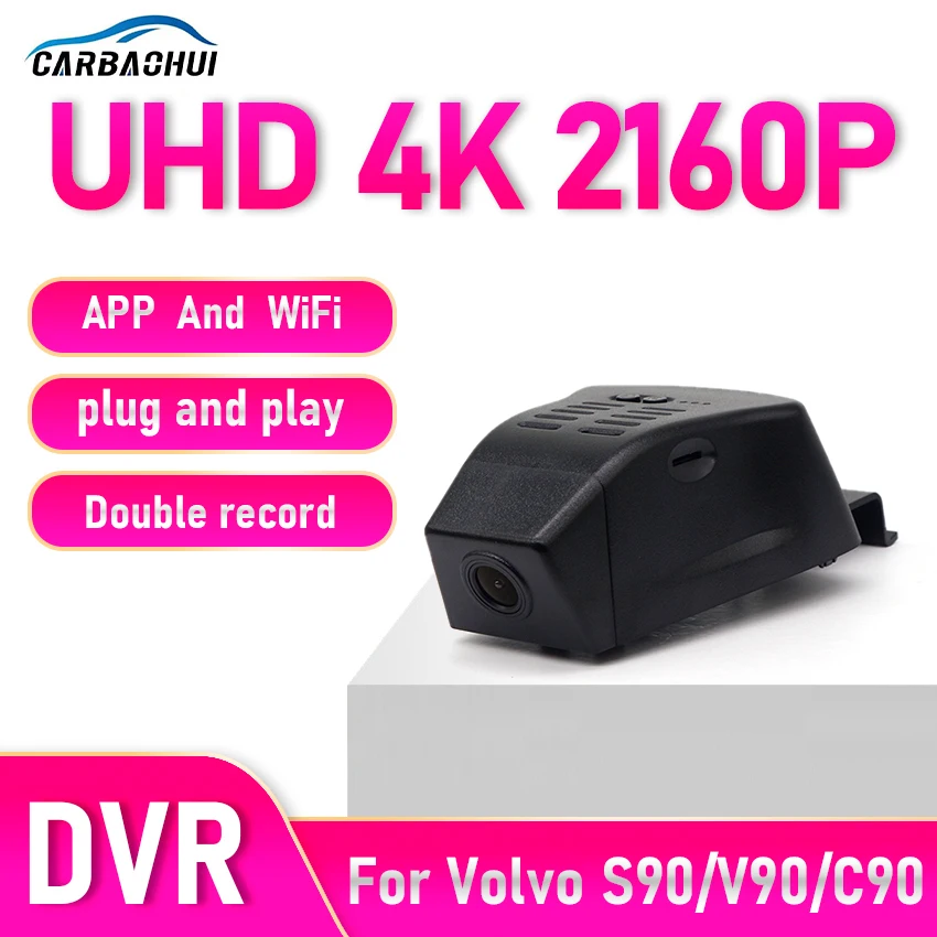 For Volvo S90/V90/C90 2022-2025 Front and Rear DashCam for Car Camera Recorder Dash cam WIFI Car Dvr Recording Devices