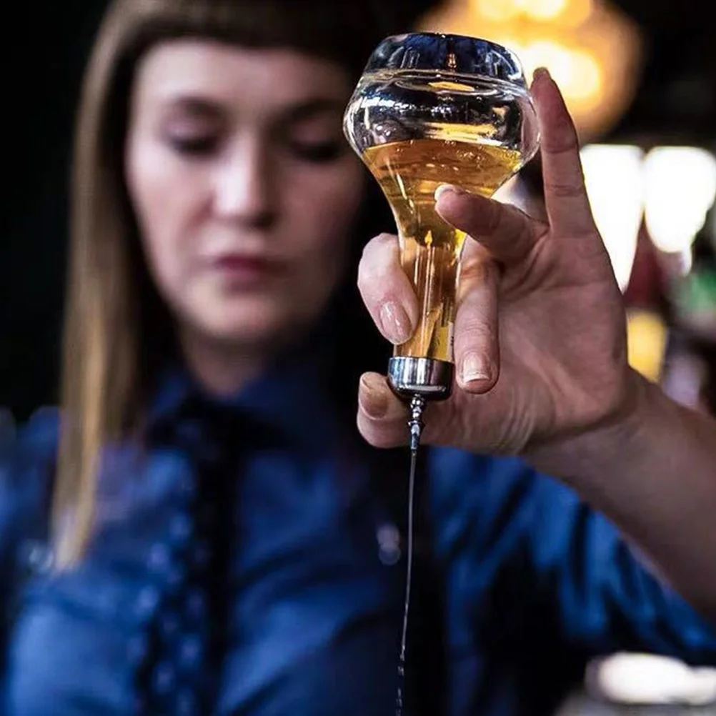 

2Pcs Bitters Bottle Glass Sturdy Leak-Proof Seal Bar Supply Cocktail Essential Oil Bottle for Home Restaurant Bar Supplies