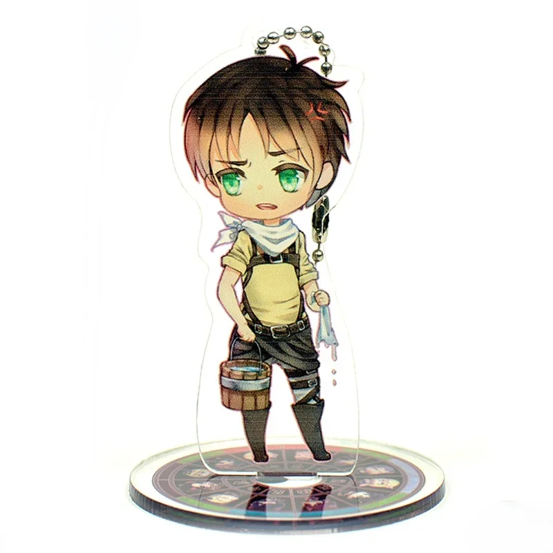 Attack on Titan Jiyuu No Tsubasa Mikasa Ackerman Eren Jager Model Doll Acrylic Stand Keychain Shingeki no Kyojin Figure Toy