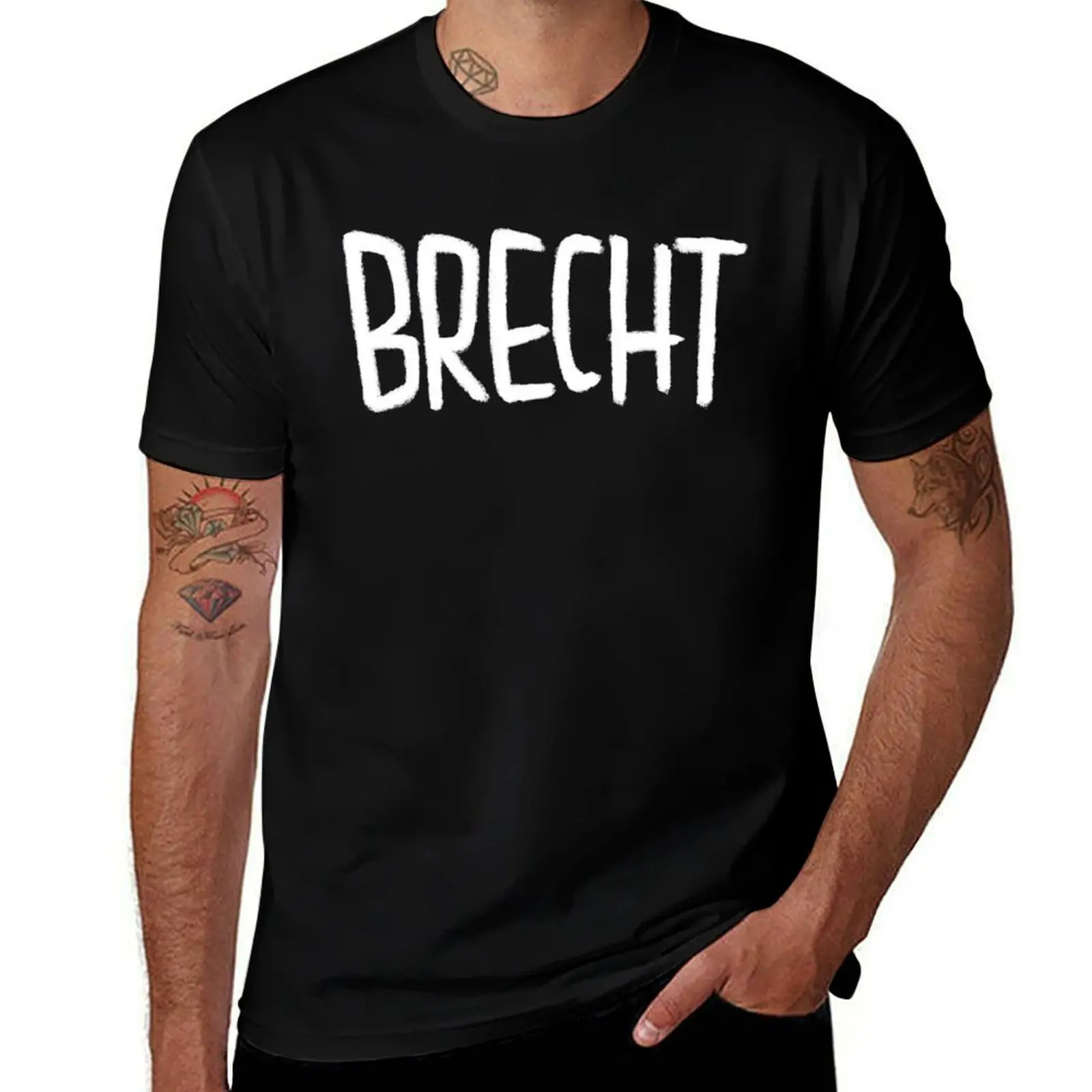 German Theatre, Brecht, Bertolt Brecht T-Shirt kawaii clothes anime tshirt cute tops mens white t shirts