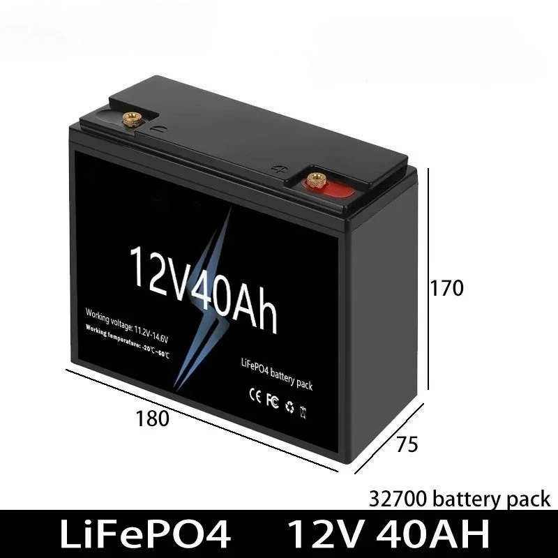 12V 5Ah‑20Ah LiFePO4 Lithium‑ion Battery Packs for Baby Strollers Toy Cars Motorcycles and Hand Carts Rechargeable Batteries
