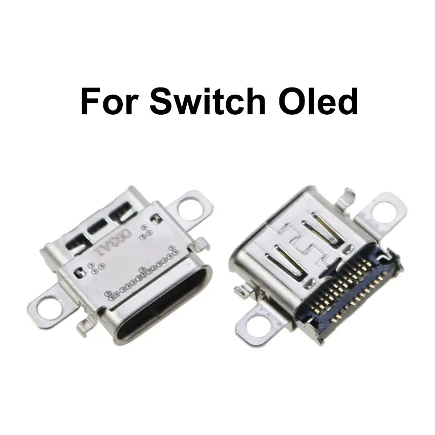 JCD 1Pcs Original พอร์ตชาร์จสำหรับสวิทช์ NS คอนโซล USB Type-C หญิงซ็อกเก็ตสำหรับสวิทช์ lite/Oled/Pro