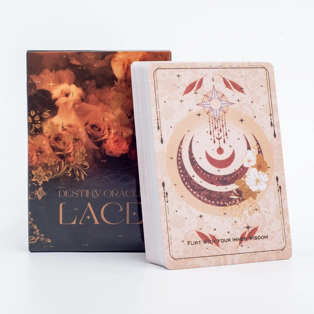 Destiny Oracle Lace Light and Wisdom Board Game English Version Divination Fate Oracle Party Deck  53 Pcs 10.4*7.4cm