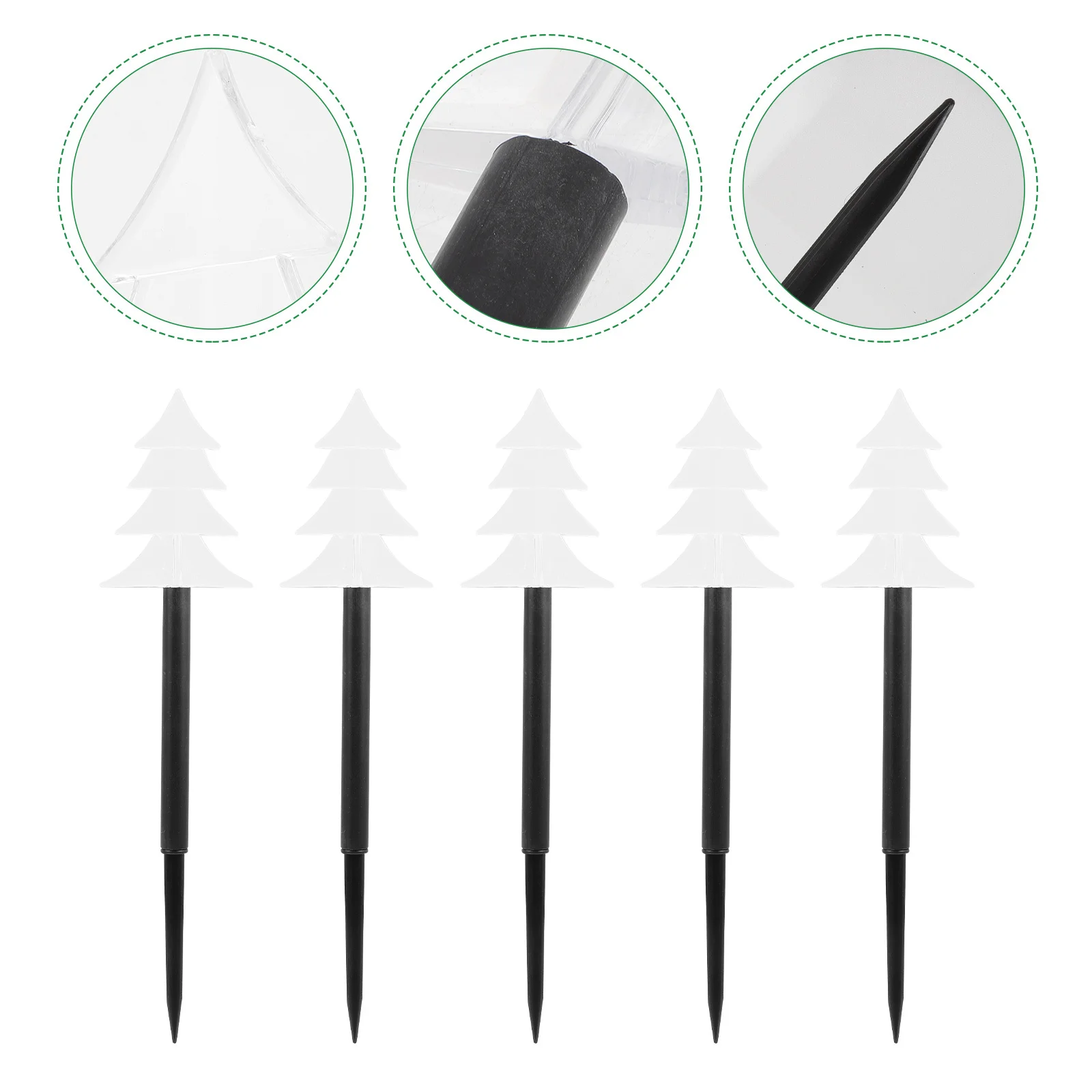 

5pcs Christmas Tree Lights Solar Light Accessories Outdoor Lamp Decors For Garden Holiday Lighting Decorations Xmas Light Lawn