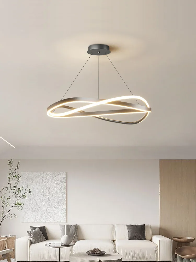 

Living room lights ring chandelier home electric lamp creative minimalist lamp Modern chandelier master bedroom lamp