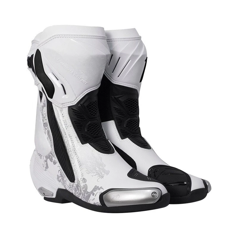Motorcycle riding competitive track boots rally boots men's and women's motorcycle shoes breathable and anti-drop