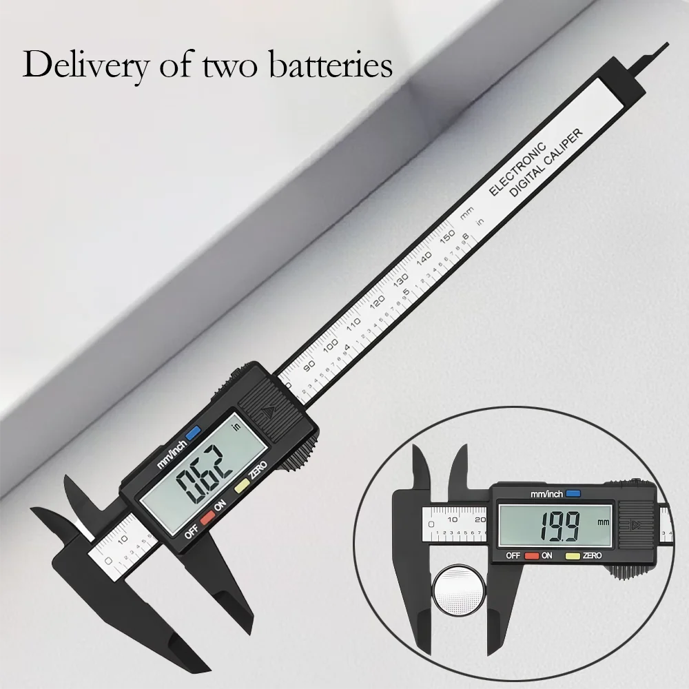 Electronic digital slide foot, carbon fiber dial, varnish gauge, microcirculation measuring tool, ruler,Digital Caliper tool