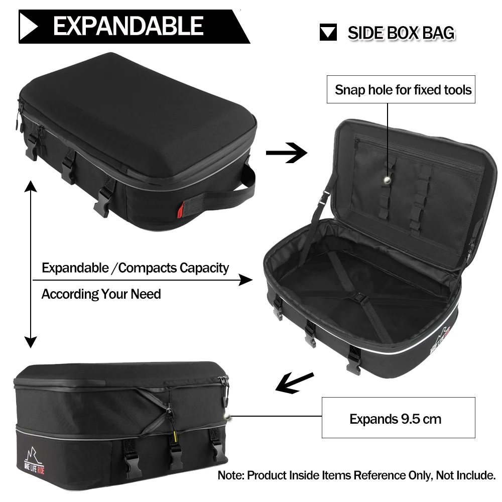 Motorcycle Top Case Bag Panniers Luggage Bag For R1200GS LC R1250GS Adventure F750 F850 GS ADV Waterproof Travel Saddlebags