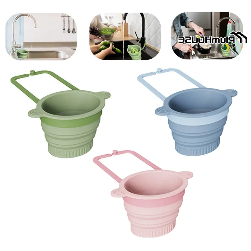 

Ситечко для раковины, корзины для смесителя, подвесная сливная корзина для раковины, самоочищающийся ловушка для еды, кухонные корзины для фильтров для мусора