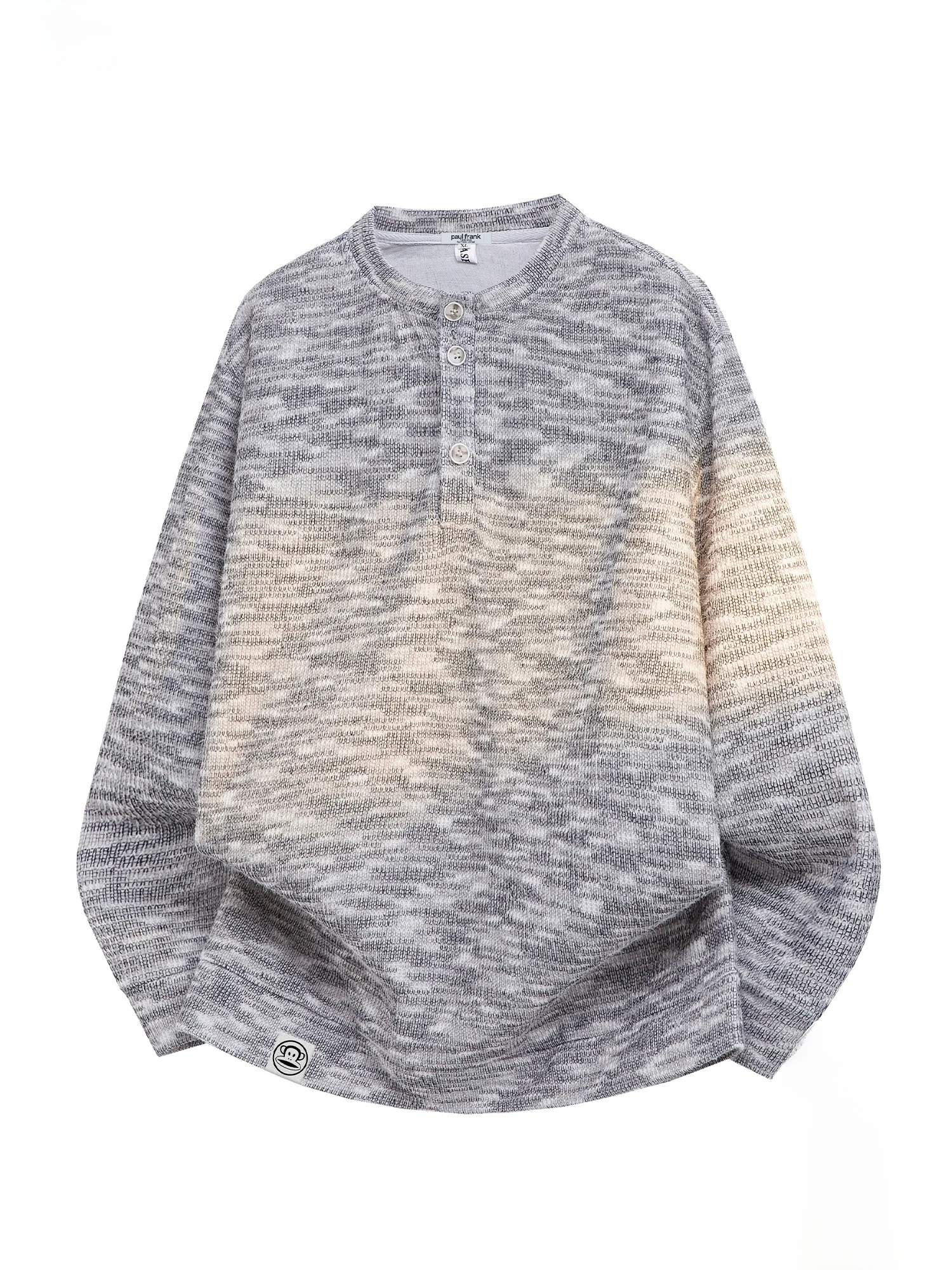 

Футболка с длинным рукавом 2026 New Henry Collar, повседневная весенняя модель для пар, из полиэстера и спандекса, удобная посадка, молодежный стиль