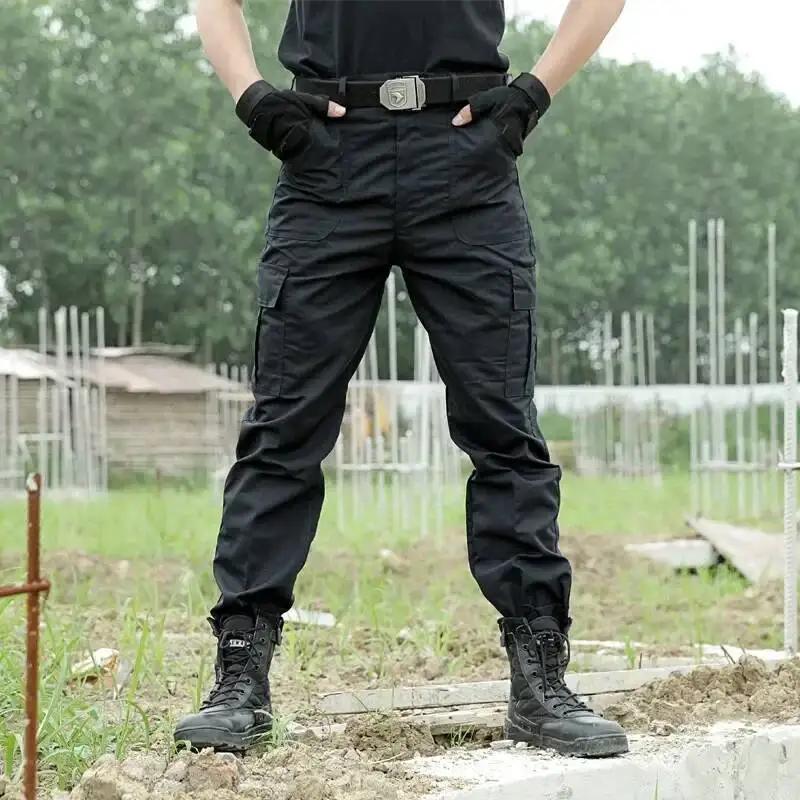 

Black Cargo Outdoor Actical Pants Men Work Pantalones Combat Tactical Clothes Camo Overalls Casual Trouser