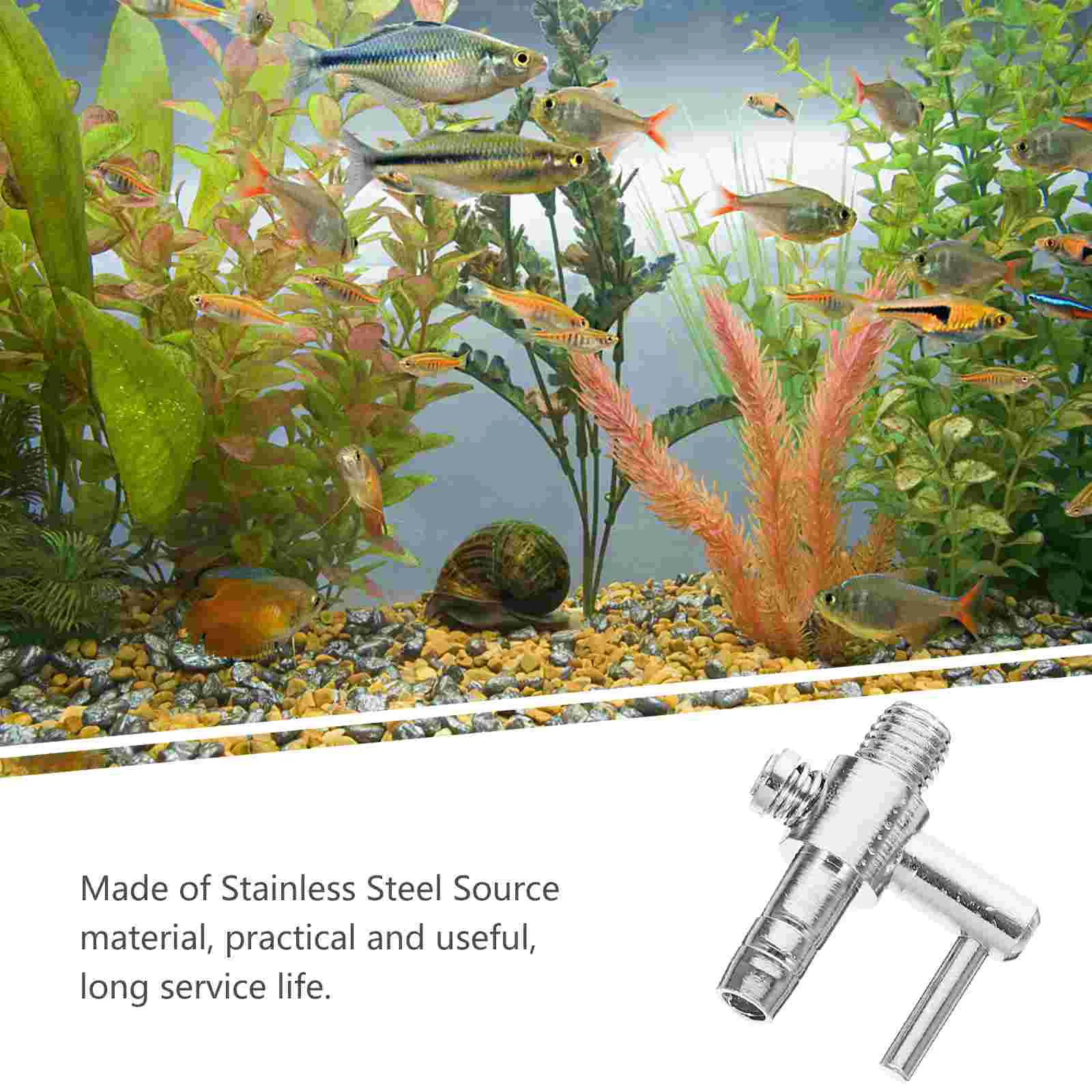 30 PCS Stainless Steel Air Pump Flow Lever Switch Filter Tube Distributor Splitter Fish Tank