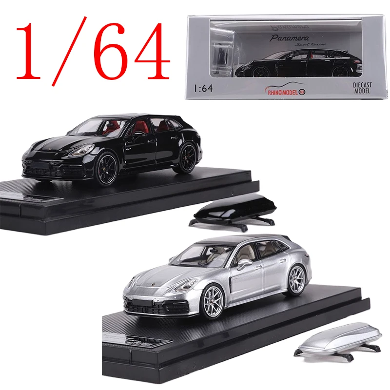 

RM Rhino, литая под давлением модель автомобиля Porsche из сплава в масштабе 1/64, Porsche Pamela Travel Edition, игровые транспортные средства, игрушки для мальчиков, подарок, оригинальная коробка