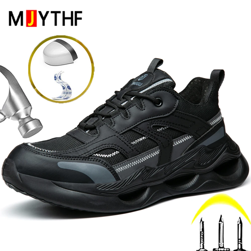 6KV Insulated Shoes Men Anti-Smash Anti Puncture Safety Shoes Men Boots Composite Toe Work Shoes Sneakers Security Lightweight