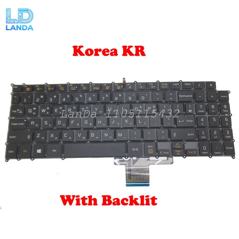 Laptop Backlit Korean KR English US Keyboard For LG 15Z970 15ZD970 15Z970-A -E 15Z970-G 15Z970-H 15Z970-L 15Z970-T 15Z970-U -G