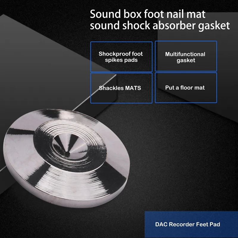 8 sztuk metalowe odporne na wstrząsy stopy kolce stojaki maty dla głośników odtwarzacze CD gramofon wzmacniacz DAC rejestrator podkładka pod stopy