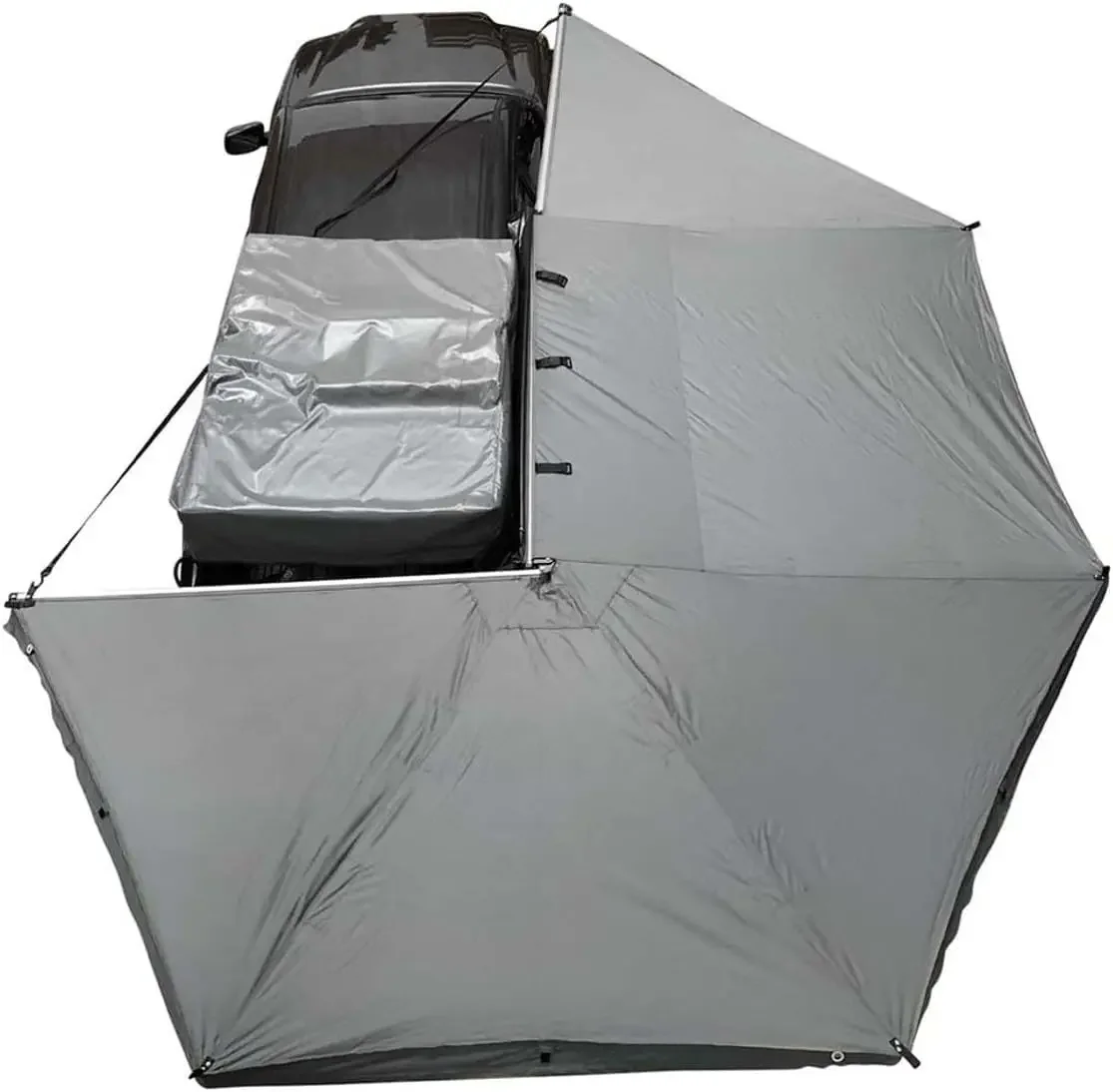 Awning 270 Passenger Side - Dark Gray Cover with Black Cover Universal