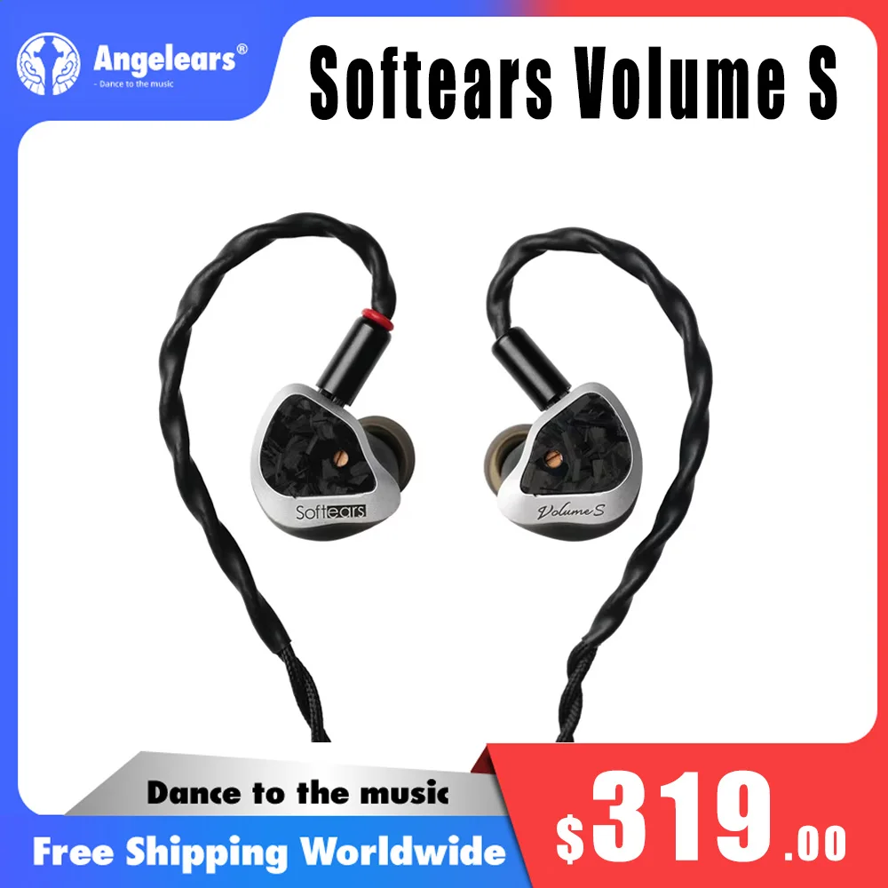 Słuchawki douszne Softears Volume S Hifi 1DD+1Passive DD+2BA z wymiennymi słuchawkami 3,5 mm/4,4 mm