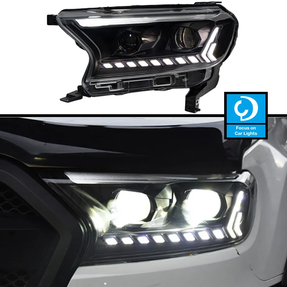 

Car Front Headlight For Ford Ranger Everest T6 FL T7 T8 Raptor Endeavour LED HeadLamp Styling Dynamic Turn Signal Lens Automoti