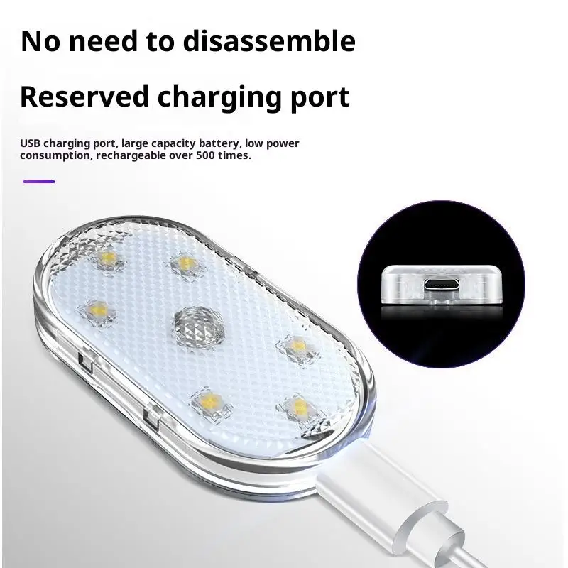 

Touch Light Hand Car Roof Magic Stickers Lamp Indoor Car Lighting Night Reading Light Reading Lamp Car Interior Lights