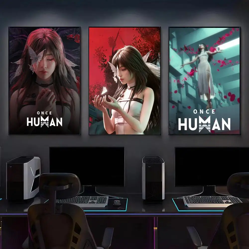 Video Game O-Once Human post apocalyptic Poster Modern Aesthetic Cool Premium Decor for Bedrooms and Gaming Rooms
