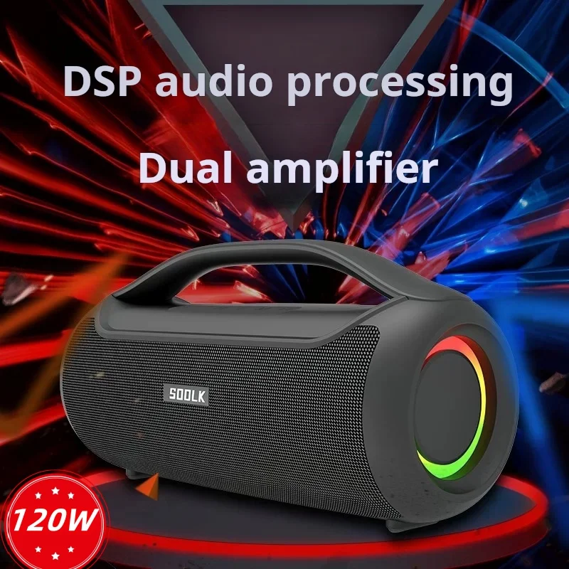 SODLK 120 Вт портативный беспроводной Bluetooth-динамик уличный водонепроницаемый USB/TF стерео объемный звук колонка TWS 10400 мАч аккумулятор
