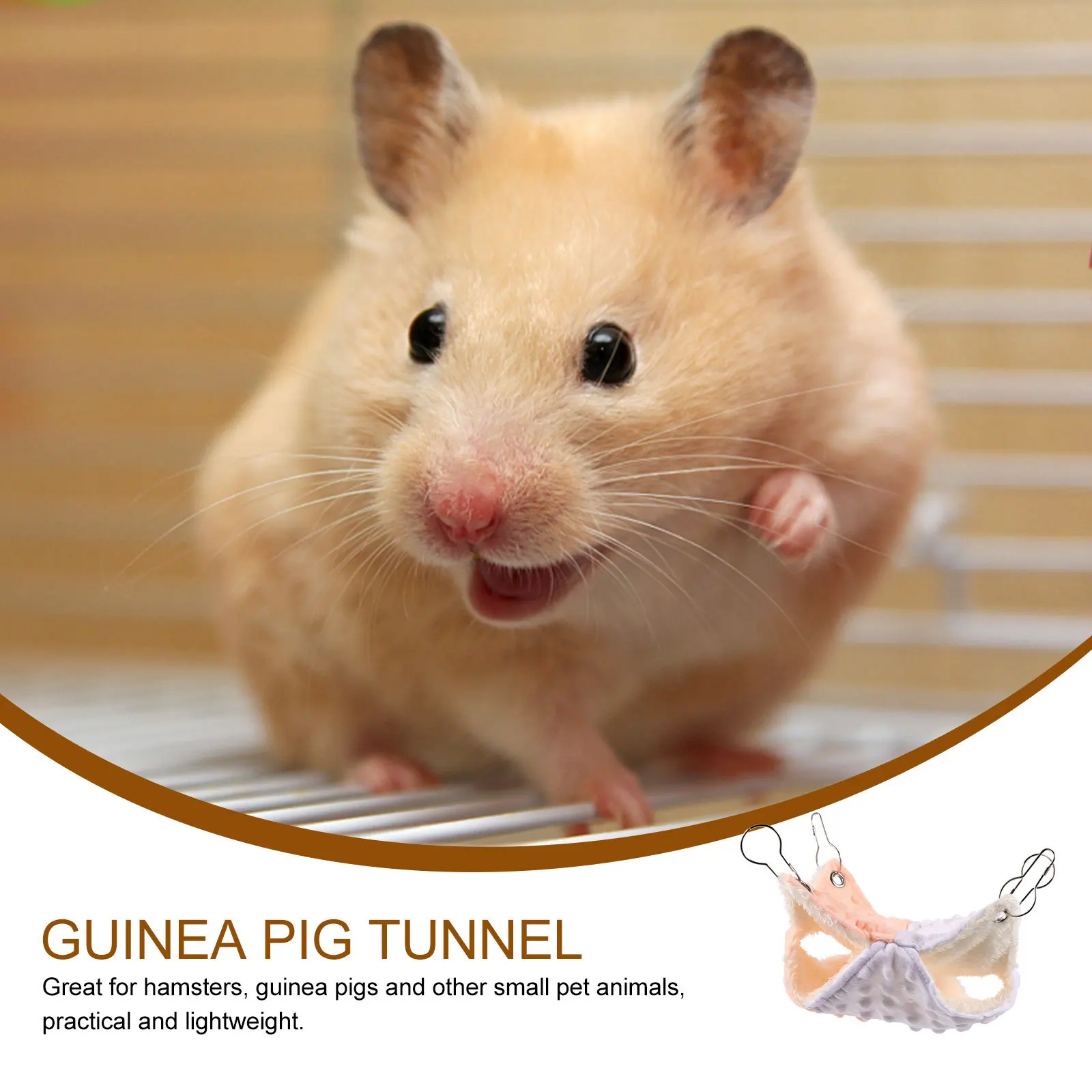 أرجوحة صغيرة دافئة للحيوانات الأليفة مريحة معلقة سرير للهامستر خنازير غينيا شينشيلا يستريح عش أربعة مواسم أرجوحة #6
