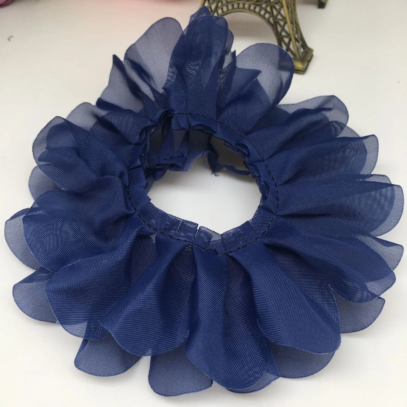 4.5CM Embossed Plain ChiffonToy Pleated Skirt Confused Baby Clothing Ornaments Discount Lace 5 Meters