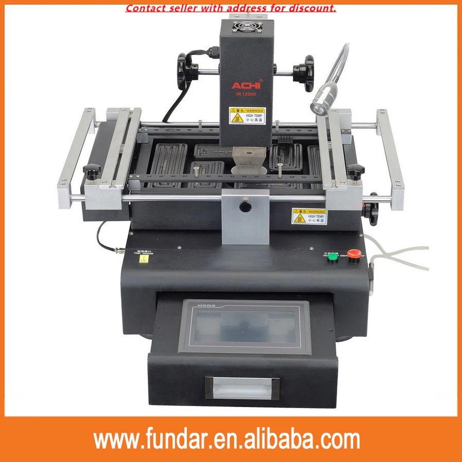 

DIY BGA Rework Station ACHI IR12000 With MCGS Touch Screen And ELSTEIN RFS/80 400w Ceramic