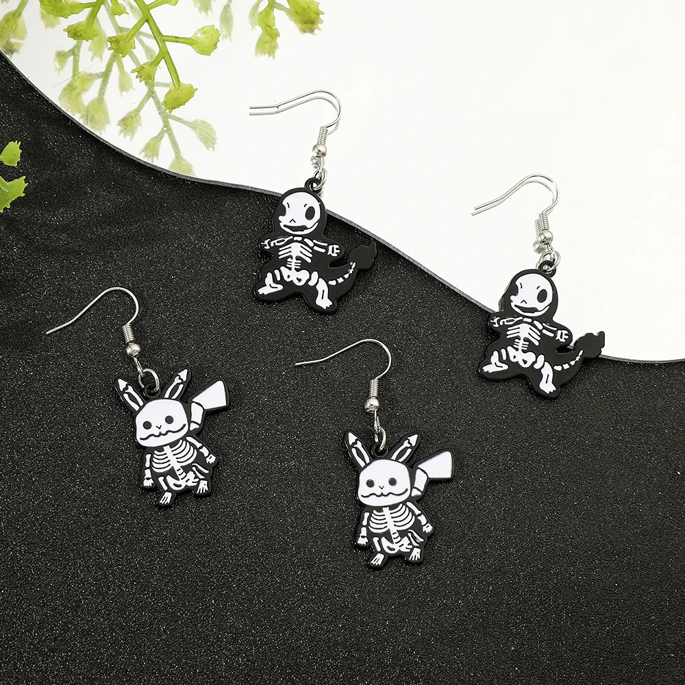 New Pokémon Pikachu Charmander Earrings Creative Quirky Electric Shock Earrings Cute Girls Personalised Earrings Gift