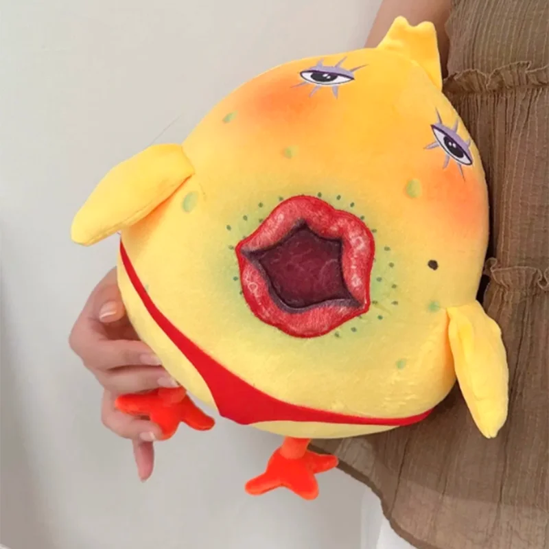 Piccolo pollo arrosto Komanici peluche Prison Break Coniglio Pollo giallo Pollo umano bambola di pollo demoniaco Regalo di compleanno astratto