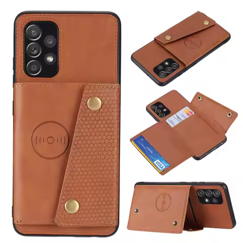 Leather Wallet Case For Samsung Galaxy A53 5G A13 A23 A73 A12 A22 A32 A52 A72 M31 S21 FE S22 S23 Plus Ultra A04S Card Slot Cover