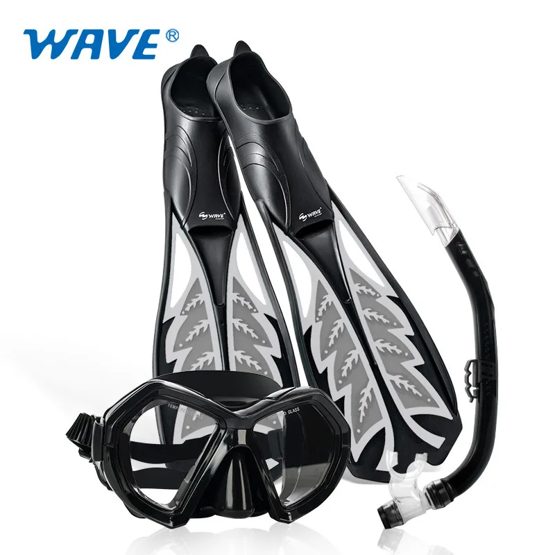 New Diving Swimming Set Adjustable Goggles Semi-dry Snorkel Flippers Complete Gear Swimming & Diving Aids