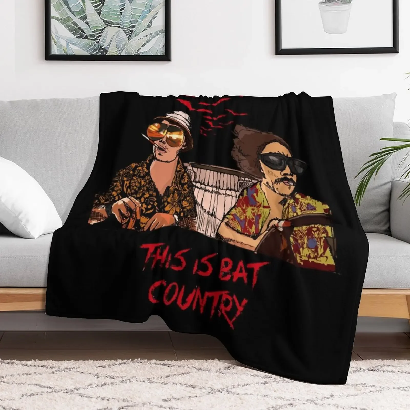 New Gift For Men Bat Country Las Vegas Throw Blanket Thin Soft Blanket for Summer Night Sleeping - view 2