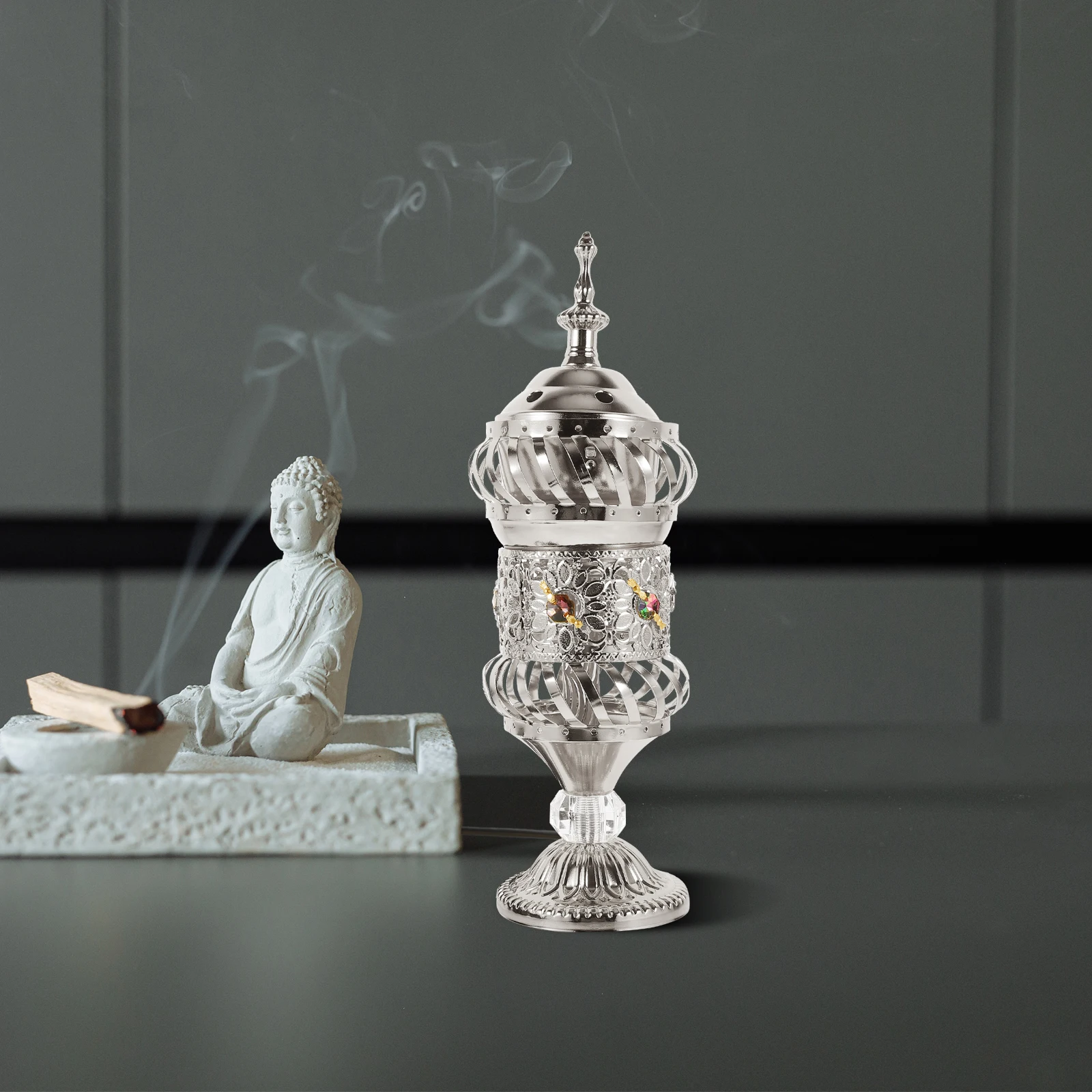 

Retro Censer Incense Retro Censer Burner Iron Aroma Burner Home Decor Reusable Small Size Health Care Accessory